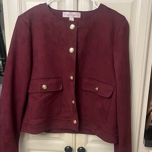 Catherine Malandrino Rich Burgundy Blazer